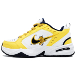 Nike Air Monarch 4 Chunky Sneakers Unisex Low top Black/White/Yellow 415445-102(Team145-) 38.5 yellow