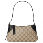 Gucci Gg Embleem Gg Embleem Reguleeritav &Otilde;larihm T&otilde;mblukuga Sulgemine Kaetud L&otilde;uend Ja Nahast Plaaster K&auml;es Kantav &Uuml;he &Otilde;la Kott Basic+Dust Bag beež/must