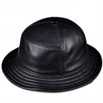 Korea mood ACC Unisex Ehtsast Nahast &Auml;mbrim&uuml;tsid Mehed Naised Vabaaja Kalastusm&uuml;tsid Meeste Fitted Must Basseinim&uuml;ts Sombrero Mujer 55 56 cm must