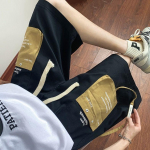 Suvised meeste laiad sirged cargo-l&uuml;hikesed p&uuml;ksid, vabaaja elastse v&ouml;&ouml;kohaga viiepunktilised p&uuml;ksid, streetwear, jooksmiseks, suuremad suurused M-3XL 2XL