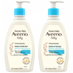 Aveeno Baby &Otilde;rn niisutav pesugeel & &scaron;ampoon (2-pakk)