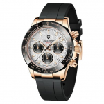 Pagani Design SEIKO Kvarts Daytona keraamilise riietusroostevabast terasest safiiriga PAGANI DESIGN Meeste k&auml;ekell, Jaapani-tehtud mehhanism, Kronograaf, korpus,