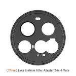 Fotorgear T-kinnitus/ 17mm objektiivikeere & 67mm filtriadapter 2-in-1 plaat Xiaomi 15 Ultra fototelefoni korpuse tarvikutele 17mm Plate