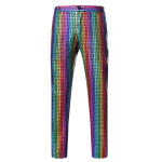 Meeste p&uuml;ksid Rainbow Sequin Disco Stiilne Mugav Lai Rakendus &Ouml;&ouml;klubi DJ Stage Meeste P&uuml;ksid P&uuml;ksid 2XL blue