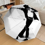 1 tk Michael Joseph Jacksoni Tantsuikoon Automaatselt Kokkupandav Vihmavari, Kaasaskantav Kokkupleitav Disain, Vabaaja V&auml;litingimuste Aksessuaar L1127047 black