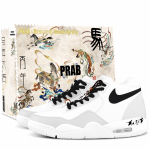 Nike Flight Legacy Chasing The Wind S&uuml;nteetiline nahk Polsterdus Kulumiskindel Keskmise k&otilde;rgusega Vintage Korvpallijalatsid BQ4212-101(Team1559-SBOX) 42