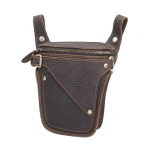 Ehtne Nahast Meeste V&ouml;&ouml;kotid - Harley Ratsu Stiilis, Retro Crazy Horse Crossbody V&auml;litingimustesse Ehitusplatsile, Pealmine Kiht Veisenahk tumepruun v&auml;rv