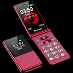 Newman W69 Kaheekraaniga 4G Eakate Klapptelefon (CN versioon) punane