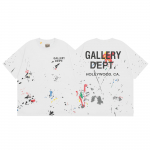 Suvine Meeste ja Naiste Gallery Dept V&auml;rvipritsmetega Tr&uuml;kitud T-s&auml;rk Streetwear S
