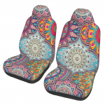 2 tk Boho Mandala autosemekatted Universaalne K&otilde;rge seljatoega &auml;mbriline Pehme Autosemekaitse Kate Autotarvikud Dekoratsioon