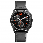 HAMILTON Khaki Aviation Series Kvartsmehhanism 100 Meetrit Veekindel Kuup&auml;evan&auml;idik Must Tihvt Roostevabast Terasest PVD-kattega Korpus Vasikanahast Rihm H76582733 must