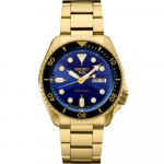Seiko 5 Sports SRPK20 Sinise sihverplaadiga Automaatne Meeste k&auml;ekell 42.5mm kuld