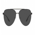 Prada K&uuml;lgmised T&auml;hed Aviator P&auml;ikeseprillid Meeste Must Must 58 must