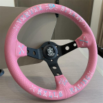 VERTEX 320mm Disainistiililine Autode &Uuml;mberpakendamise V&otilde;idus&otilde;idu Rooliratas 6-poldiline Sulamist Driftiv&otilde;istluse Rooliratas Helinuppudega 001-GZFXP465-03 black