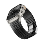 FKM kummipael Apple Watchile 46mm 45mm 44mm 42mm Spordirihm Iwatch Ultra 2 1 49mm Series 10 9 8 7 Se 6 5 4 jaoks K&auml;ev&otilde;ru 42 44 45 46MM