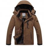 Talvejope Meeste Plus Velvet Warm Wind Parka 6XL Plus Size Must kapuutsiga talvejope meestele. L