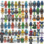 72 mudelit Ninjago CUSTOM Minifiguuride Klotside Komplekt