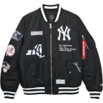 New Era &times; Alpha Industries Koost&ouml;&ouml; FW25 MLB New York Yankees Ameerika Plaaster Tikitud Logo Vabaaja Kootud Pesapallijakk Unisex jakid 60747974 M gray