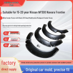 Neetidega laiad poritiivapikendused 2015-20 Nissan NP300 Off-Roadile. Carbon Fiber Texture Riveted Fender