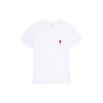 Ami Paris Ami De Coeur T-s&auml;rk Must/Punane Unisex Streetwear BFUTS001724 S white