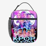 P&otilde;hikooli &Otilde;pilaspilet KPOP Deemonik&uuml;tt Termoisolatsioonikott Kaasaskantav V&auml;lipikniku kott Laste L&otilde;unakott L&otilde;unakott One Size purple