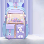 Kerge Veekindel Algkooli Seljakott T&uuml;drukutele Suure Mahutavusega Kawaii Koolikott white