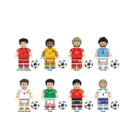 (8 tk Jalgpalli Maailmameistriv&otilde;istluste M&auml;ngijat - 2) 16 TK Jalgpallurite Kujukesed Ehitusklotsid Laste M&auml;nguasjad 8PCS World Cup Football Soccer Players - 1