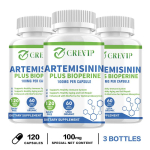 GREVIP - Artemisiini ja pipriini toidulisandi kapslid - Artemisia annua ekstrakt - Rakkude ja immuuns&uuml;steemi tervis 120*3