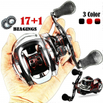 Baitcasting Reels 17 +1BB 7.2:1 vasak/parem eesmine lohistamine ketrusrull Casting p&uuml;&uuml;girull Left Hand must/punane