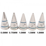 5 tk roostevabast terasest glasuurtorud, otsikud koogi kaunistamiseks