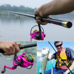 Teleskoop&otilde;nge ja -rulli kombinatsioonid s&uuml;sinikkiust 1,5&ndash;2,1 m koos 12BB &otilde;ngeritvaga v&auml;lispordiga Rod1.5&Reel1000