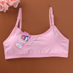 T&uuml;drukud Puuvillane rinnahoidja Puberteet Teismelised Hingavad Lapsed Riided Laste Vest Treeningrinnahoidja one size roosa