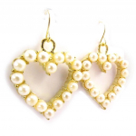 Les Tr&eacute;sors De Lily [E4196] &ndash; p&auml;rlmutter valgest kullast  Amoureuse  k&otilde;rvar&otilde;ngad valge