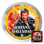Johnny Hallyday [Q5575] - Neoon seinakell  Johnny Hallyday  kollane (rokistaar) - 37x7 cm kollane
