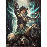 T&auml;ielik 5D isetehtud teemantmaal Elf Warrior Mosaiic Tikand Ristpistes Kodukaunistus K&auml;sitsi valmistatud kingitus 25x30cm