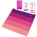 5 tk. Spordiharjutuste vastupidavuse silmusrihmade komplekt Elastne rihmakomplekt koos kandekotiga kodu jooga jaoks 5PCS