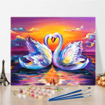 DIY v&auml;rvid numbrite j&auml;rgi &otilde;limaali komplekt L&otilde;uend DIY &otilde;limaal numbrite j&auml;rgi Seinakunsti kaunistused kodukinki kunstiks ja hobideks 40x50cm no frame