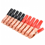 10 tk 30A krokodilli vedruklamber punane ja must auto akuklambri kaablid alligaatori klambri laadija klambri pinge testimise t&ouml;&ouml;riista tarvik