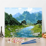 Digitaalne &otilde;limaal Numbrid &Otilde;limaal Kunstl&otilde;uend Kodukaunistus DIY Maalimine numbrite j&auml;rgi 40x50cm no frame