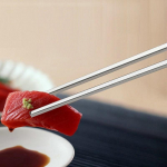 5 paari Korea stiilis s&ouml;&ouml;gipulki kvaliteetsed 18/10 roostevabast terasest pulgad Jaapani sushi lamedate s&ouml;&ouml;gipulkadega k&ouml;&ouml;gin&otilde;ude komplekt