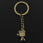 Moodne 30 mm v&otilde;tmehoidja metallist v&otilde;tmehoidja v&otilde;tmehoidja ehted Antiik pronks h&otilde;bedase v&auml;rviga kaetud filmikaamera projektor 25x17 mm ripats h&otilde;be