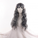 Halloween Cosplay parukas Long Nature Wave Root Black Ombre Hallid h&otilde;bedased s&uuml;nteetilised parukad tukkidega naiste peo parukad 65cm