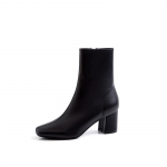 Naiste l&uuml;hikesed saapad Lehmanahast keskmise kontsaga &uuml;hev&auml;rvilised k&uuml;ljet&otilde;mblukk S&uuml;gistalvised Martini saapad 34 must