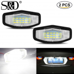 2 tk suure v&otilde;imsusega Xenon valge LED auto numbrim&auml;rgi tuled Canbus jaoks Honda Civic City Pilot Accord Odyssey MR-V Acura jaoks