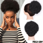LUPU s&uuml;nteetilised kr&otilde;mpsuvad juuksekupid naistele Afro-Puff Chignon pingutusn&ouml;&ouml;riga hobusesaba elastsed juuksepikendustega juukseotsad