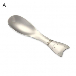 304 roostevabast terasest libisemisvastane k&otilde;rbelusikas, multifunktsionaalne, h&otilde;lpsasti haaratav minimultika kassikujuline j&auml;&auml;tisesalati kohvilusikas