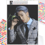 5D DIY Teemantmaal Ilus mees Teemanttikandid T&auml;ismosaiigikomplektid Ristpistes Kodukaunistus K&auml;sitsi valmistatud kingitused Round 20x30cm