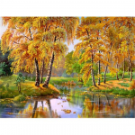 DIY t&auml;is&uuml;mmargune teemantmaal Ristpistes Metamorfsed &uuml;kssarviku tikandid Kodukaunistused Full Round 20x25CM