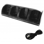 Sobib m&auml;ngukonsooli WII / WII U laadimisjaamale koos USB-juhtme lekkekaitsega 4-porti nutika laadija m&auml;ngutarvikud valge