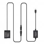 PD USB-t&uuml;&uuml;pi C-kaabel DMW-DCC8 t&uuml;hipatarei alalisvooluliidese DMW-BLC12 jaoks Panasonic LUMIXi asendus must